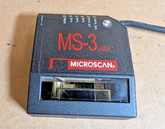 Omron MICROSCAN FIS-0003-0006G MS-3 Laser Barcode Reader, Right Angle (NNB)