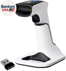 Wireless Portable 1D&2D with Stand Bluetooth Barcode Scanner: 3-In-1 Handheld Sc