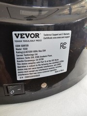 VEVOR 1550 USD Coin Sorter Counter Wrapper Roller Bonus Wrappers Tested Working!