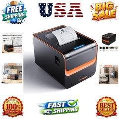 POS Printer, 80mm Direct Thermal Receipt Printers with Auto Cutter, USB Seria…