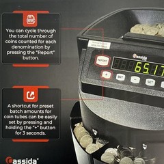 Cassidy C200 Coin Sorter, Counter and Roller