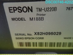 Used Item Epson TM-U220B M188B POS Receipt Printer USB Interface