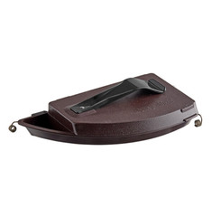 Round Serving Tray With Money Maid Clip on Brown Cash and Change Caddy Waitress