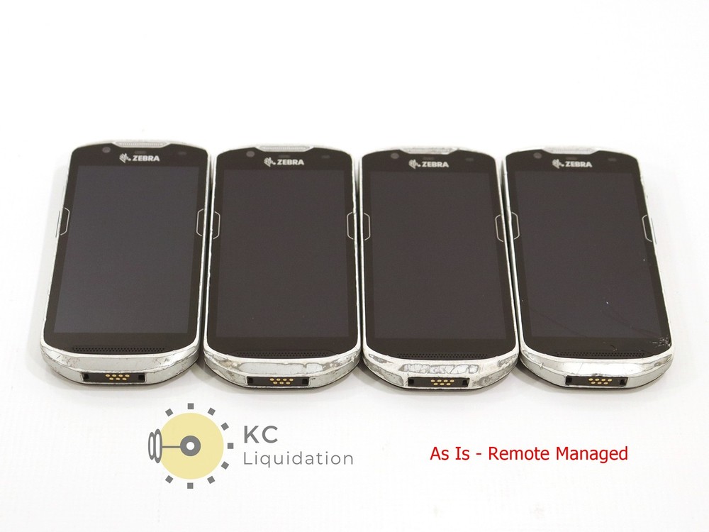 4x Lot Zebra TC57HO-1PEZU4P-25 Computer Scanner – As Is Remote Managed