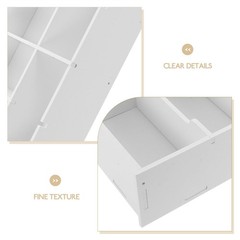 Cash with Dividers 6-Grid Money Organizer Tray for Desk Drawer 13.97X10.03X3….
