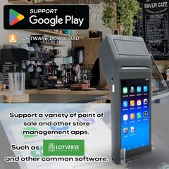 POS PDA Q2i Receipt Printer 58mm High Speed Thermal Printer with Android 11, …
