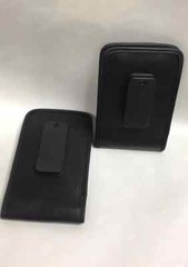 Motorola Symbol MC50 MC5040 Belt SOFT Leather Pouch x2, Black , Lot of Two