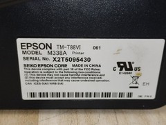 Epson TM-T88VI M338A POS Thermal Receipt Printer Black
