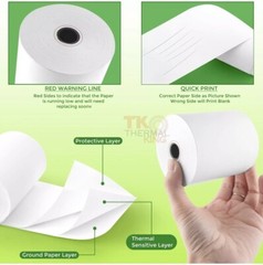TK Thermal King 30 Rolls 3 1/8″ 230′ feet White Thermal Paper Cash Register P…