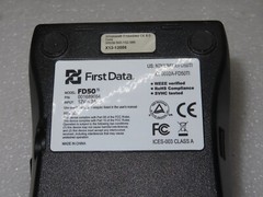 First Data FD50 Credit Card Terminal With Power Cords – Excellent