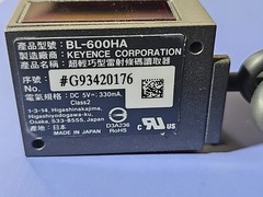 NEW Keyence BL-600HA High Resolution Ultra Small Laser Barcode Reader. #s159
