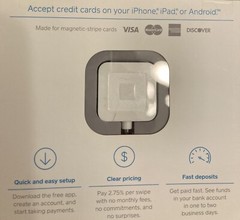 Square A-PKG-0206-01 Credit Card Reader – White for iPhone Android NEW SEALED