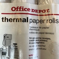 Nine Rolls Of Thermal Paper Rolls 2 1/4 X 85 Ft Office Depot