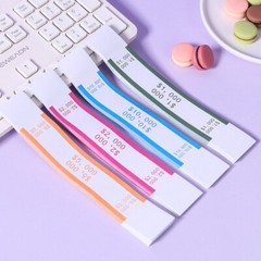 Money Band Bundle, Self-Adhesive Bill Wrapper, 1.1″x7.6″, 11 Color Set, 2Set