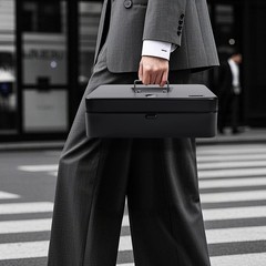Cash Box Money Tray Top Key PushButton Lock Safe XL 11.8×9.45×3.54″ Black