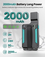 1D 2D Bluetooth Barcode Scanner Portable Back Clip, USB Wired and 2.4G Wireless