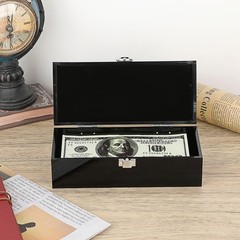 Acrylic Lockable Cash Box, Cash Organizer, Single Row Currency Tray Storage