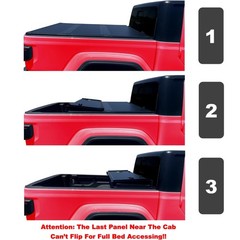 FRP Hard Tri-Fold Tonneau Cover 8’2″ For 2002-2026 Ram 1500 LB No Rambox