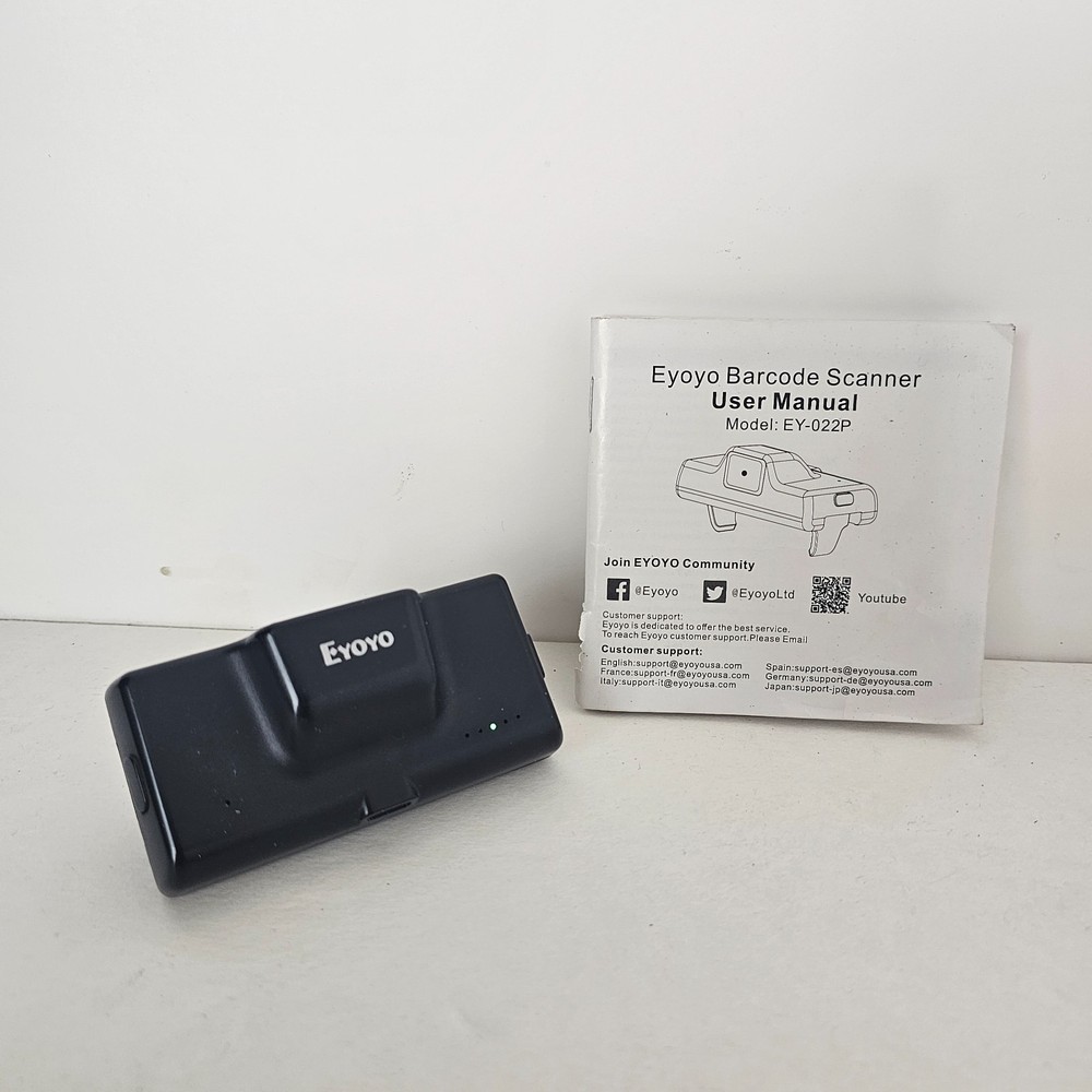 Eyoyo 2D QR Bluetooth Barcode Scanner Model EY-022P | Pre-Owned