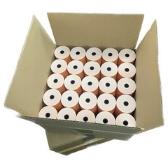 Dry Cleaners Thermal Rolls Orange Hanger w/BackPrint 3-1/8” x 160′ 80gsm 50 Rls