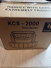 KCS-2000 Professional USD Coin Counter, Sorter and Wrapper/Roller, 220 READ INF
