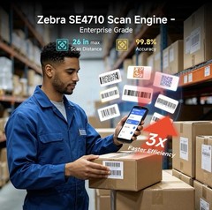 Barcode Scanner F2 Android 15 w/Zebra4710 Scan Engine 6” Rugged PDA IP67