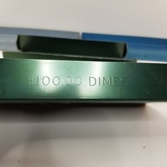 5 Coin Counter MMF Colored Counter Storage Bank Trays Nickel Dimes Halves