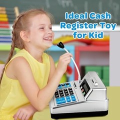 Calculator Cash Register Toy Gift for Kids Age 3, 4, 5, 6, 7, 8+ Year Old, 10…