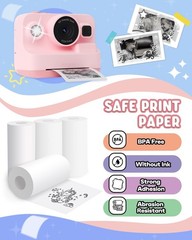 Thermal Printing Paper 10 Rolls Biodegradable Safe for Kids Instant Camera Use