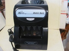Royal Sovereign QS-1AC Electric 1 Row Coin Sorter with manual