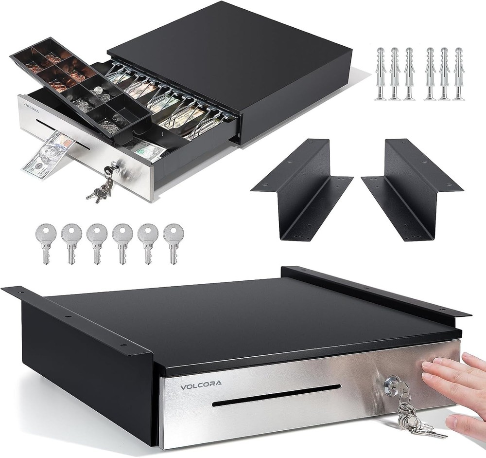 16″ Manual Push Open Cash Register Drawer | Free Shipping