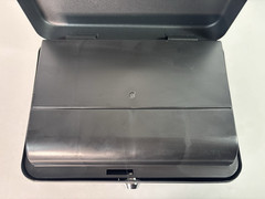 Honeywell 6112 Steel Cash Box 1 Bill & 5 Coin Slots 2 Keys Handle 9.8″ X 7.3″