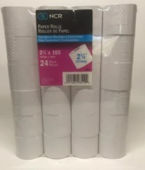 24 pack Cash Register Paper Rolls 2 1/4″ X 165′ NCR