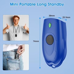 Effortless 3-in-1 Barcode Scanner: Bluetooth, USB, 2.4G – Portable & Lightweight