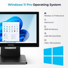 Volcora Pecan POS Terminal Standard Base 15.6″ – i5 Processor – Windows 11 PRO