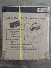 Cassida C200 Professional Coin Counter Sorter Wrapper for 900 Coins BRAND NEW