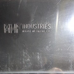 Vtg. MMF Industries Cash Metal Lock Box, no key 11″W x 7.75″D x 4″H