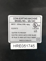 Royal Sovereign Coin Sorter Quick Sort QS-1AC Tested