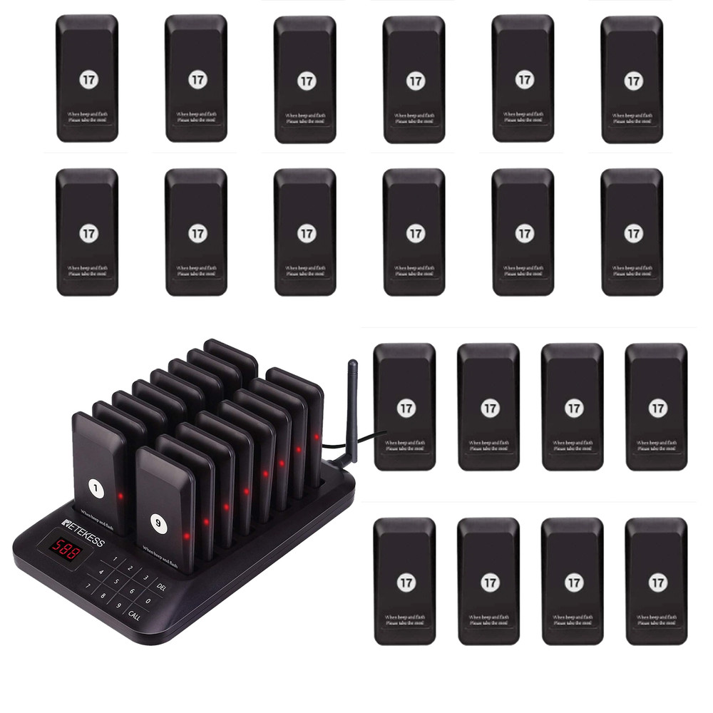 Retekess TD157 Restaurant Pager System Guest Queuing 36 Buzzer Cafe Food Truck
