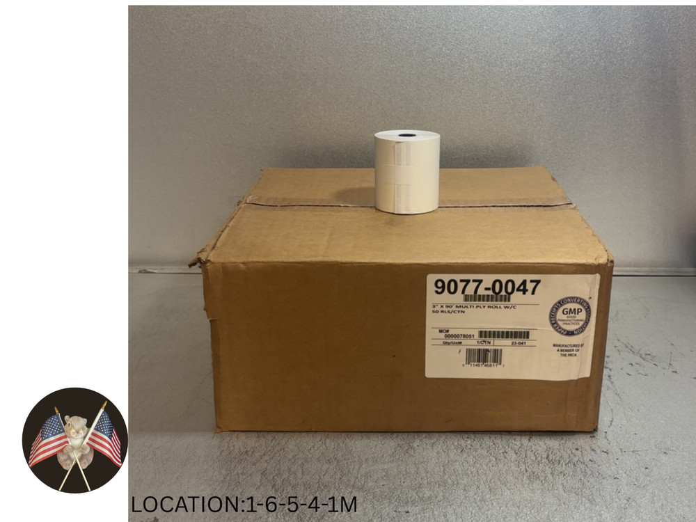 3″ X 90′ MULTI PLY ROLL W/C 50 RLS/CTN – 9077-0047
