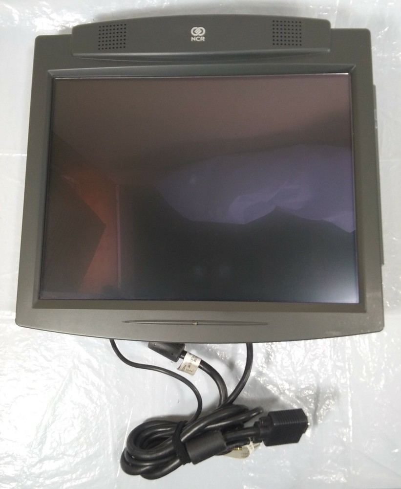 NCR 5964-8902 15in Touch Screen Monitor w/ Card Reader Retail POS LCD