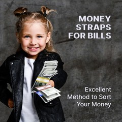 800 Money Bands for Cash – Self-Adhesive Currency Straps, 8 Colors, Organize Bil