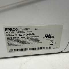 Epson TM-T88VI POS Thermal Receipt Printer w/ Power Supply M338A