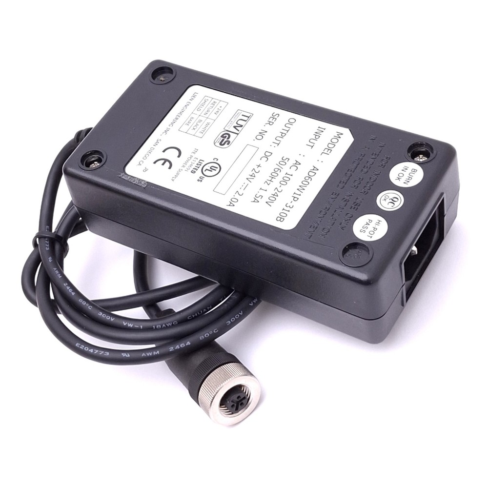 Microscan AD60W1P-310B Power Adapter for MS Scanners, 100-240VAC In, 24VDC Out