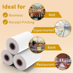 5 Rolls of 2 1/4″ x 85′ BPA-Free Thermal Paper for POS Systems – Durable & Clear
