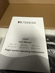 Retekess TD157 Restaurant Pager System,Pager For Restaurant 16 Pagers For Cafe