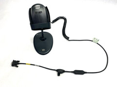 Keyence HR-100 Rev H Barcode Reader w/ HR-1C3RC & Stand DAMAGED CORD & CONNECTOR