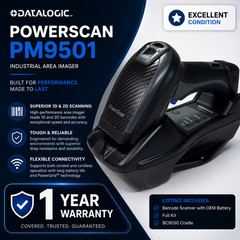 1-Year Warranty⭐DATALOGIC POWERSCAN PM9501 Wireless Industrial Barcode Scanner