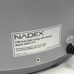 Nadex S180 Digital Coin Counter, Sorter, Wrapper Automatically Sorts