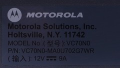 MOTOROLA VC70N0 VC70N0-MA0U702G7WR VEHICLE MOBILE COMPUTER